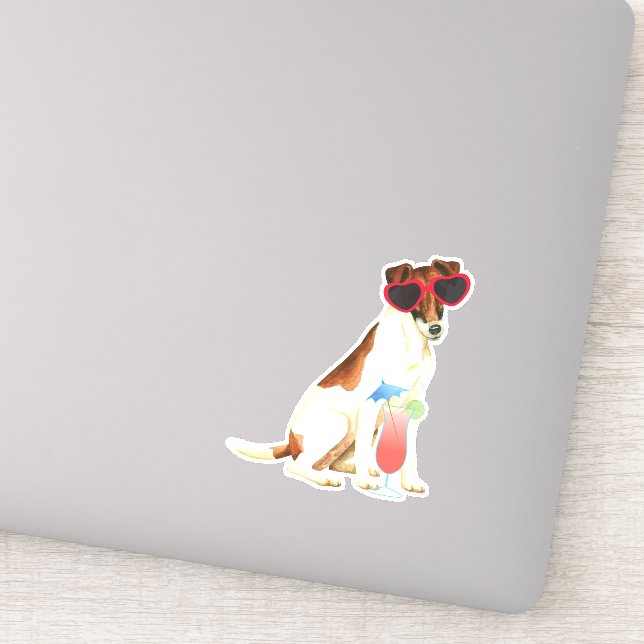 Été Sticker Vinyl Fox Terrier lisse (Détail)