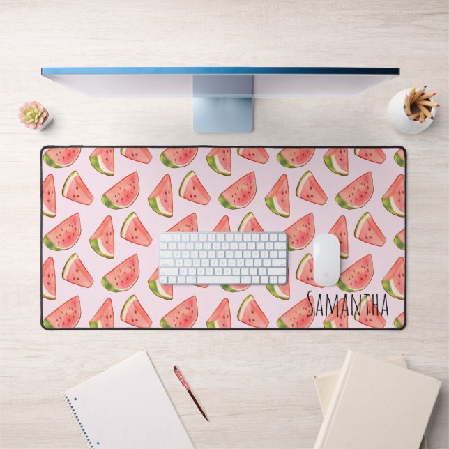 Été Watercolor Watermelon Slices (Bureau 1)