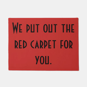 Éteignez le tapis rouge