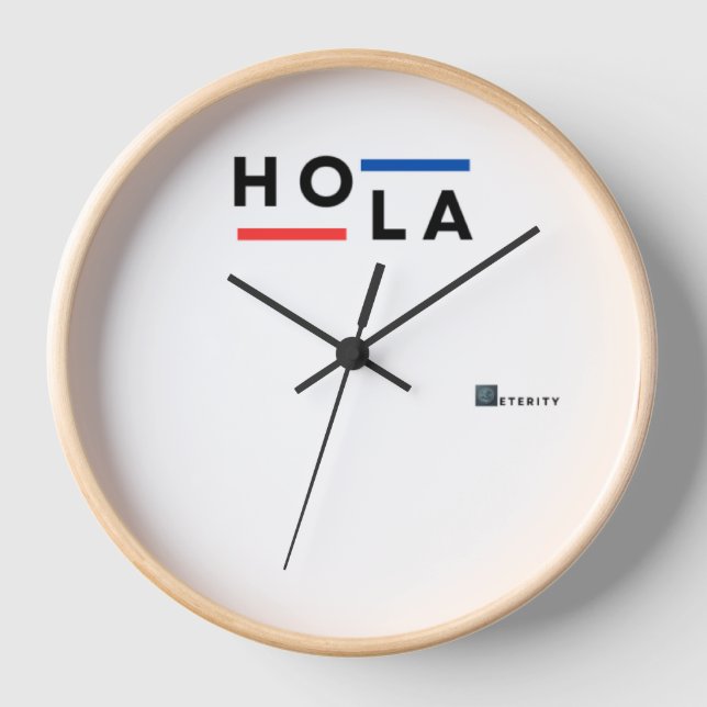 Eterity HOLA Mini horloge murale (Recto)