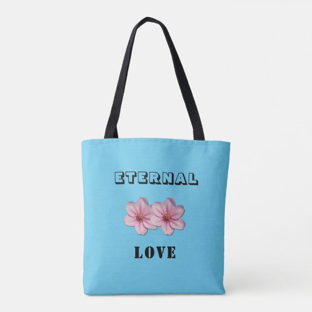 Eternal Love Cherry Blossom Tote Bag (Dos)