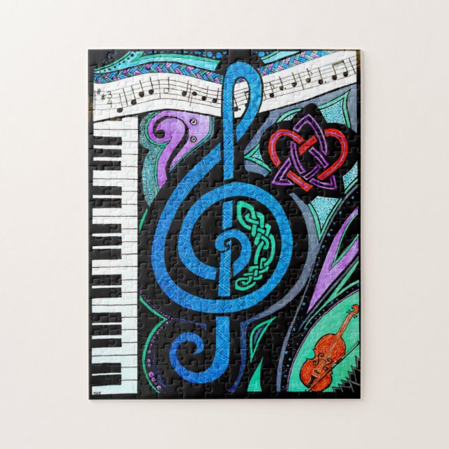 Eternal Love for Music - Jig-Saw Puzzle (Vertical)