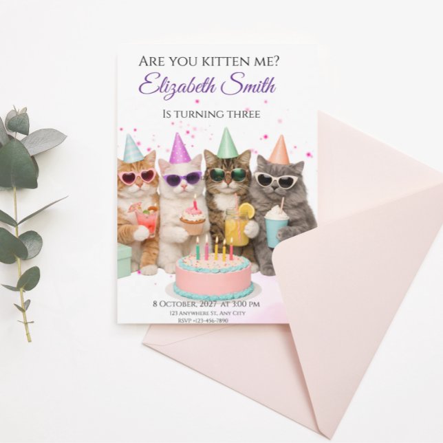 Êtes-vous en train de me chatonner ? Invitation po (Créateur téléchargé)