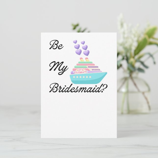 Êtes-vous ma demoiselle d'honneur? Invitation Prop (Debout devant)