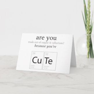 Êtes-vous mignon Nerdy Geek carte d'Humour