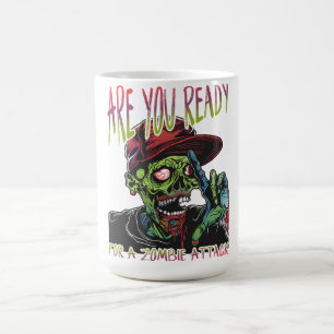 Êtes-vous prêt Mug Zombie Halloween drôle et hor