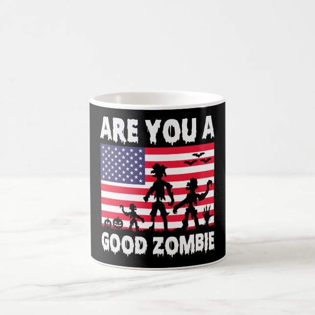 Êtes-vous un bon Zombie drôle Mug d'Halloween (Centre)