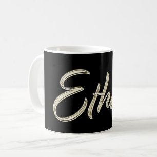 Ethan Name Whitegold Tasse Teetasse