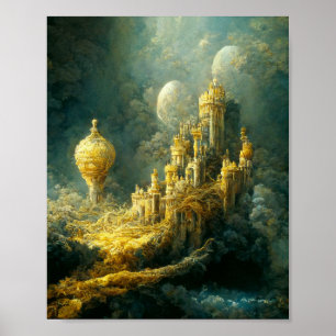 Ethereal Castle 5 Imaginaire Art Poster