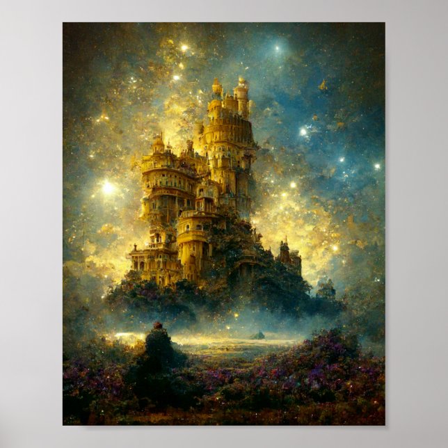 Ethereal Castle 9 Imaginaire Art Poster (Devant)