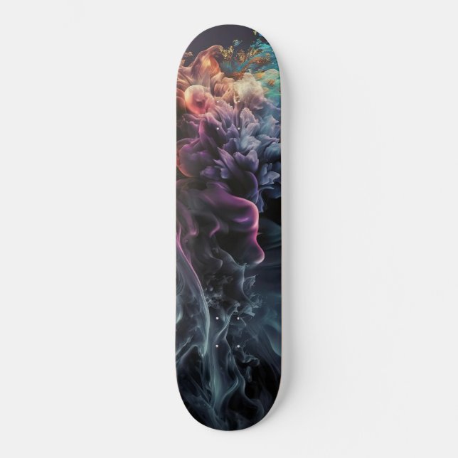 Ethereal Galaxy Art Skateboard (Recto)