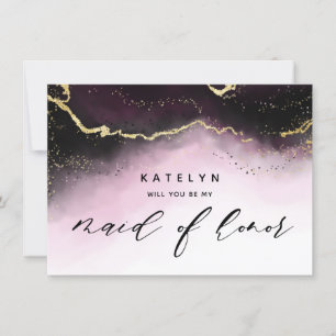 Ethereal Mist Ombre Vin Maid of Honor Proposition