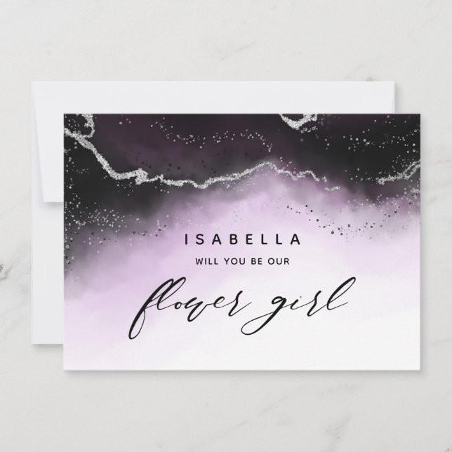 Ethereal Mist Ombre Violet Flower Proposition (Devant)