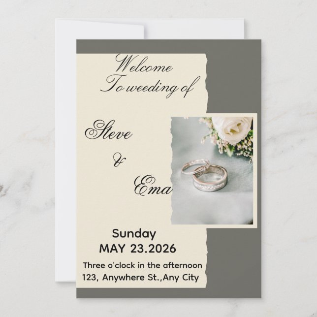 Ethereal Romantic Wedding Invitation | Soft & Time (Devant)