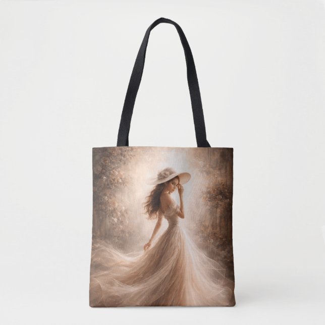 Ethereal Slavic Water Nymph Tote Bag Boho (Devant)