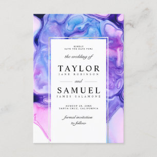 Ethereal Wave Save the Date Invitation Small V03