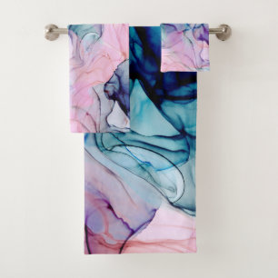 Éthérée Turquoise rose pourpre encre glamour moder