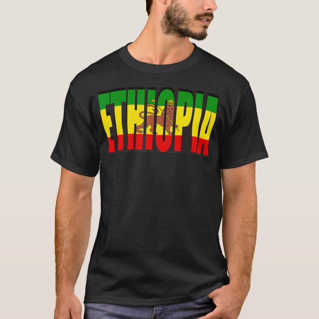 Ethiopia Dans Ethiopia Flag Ethiopian T-shirt (Devant)