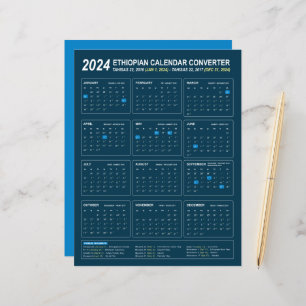 Ethiopian Calendar Converter pour l'année 2024