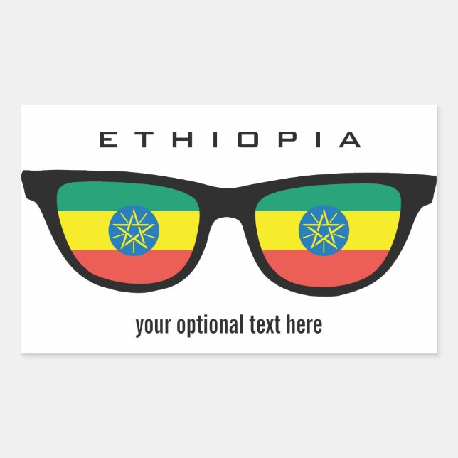 Ethiopian Shades autocollants personnalisés (Devant)