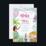 Ethnic Aloha Luau Tropical Birthday Invitation<br><div class="desc">Ethnic African American Aloha Luau Hawaiian Pool Party Beach Party Pineapple Balloons Hibiscus Tropical String éclaire Floral Birthday Invitation Quelques-unes des oeuvres graphiques par : papersphinx.etsy.com</div>