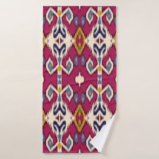 Ethnic chevron motif arrière - plan traditionnel (Serviette de bain)