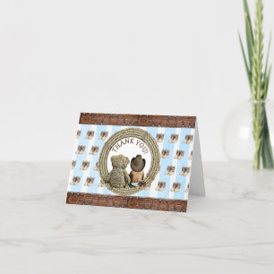 Ethnic Lil Cowboy et Teddy Bear Merci Notes