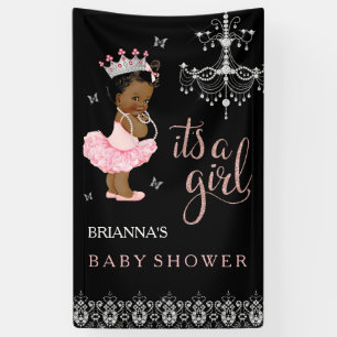 Ethnic Princess C'est une bannière de Baby shower 