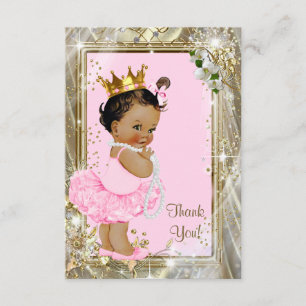 Ethnic Princess Pearls Baby shower plat Merci