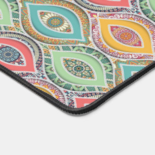 Ethnic Seamless Motif Amérindien Floral