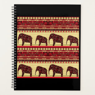 Ethno design elephants ornemental