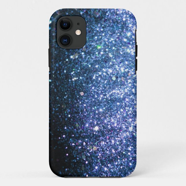 Étincelle de coque iphone à Parties scintillant bl (Dos)