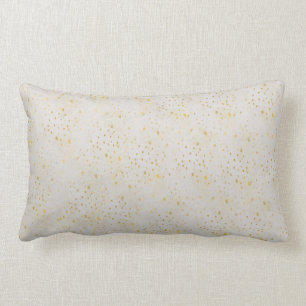 Étincelles d'or Splashed sur Crème, Coussin Lumbar