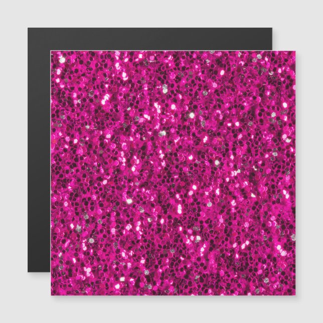 Étincelles fausses paillettes rose chaud (Devant / Derrière)