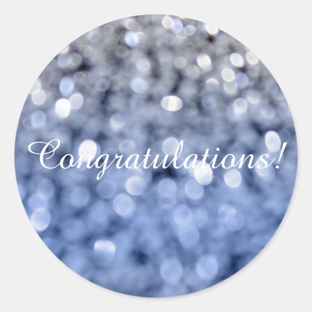 Étincelles - Sticker rond Félicitations (Devant)
