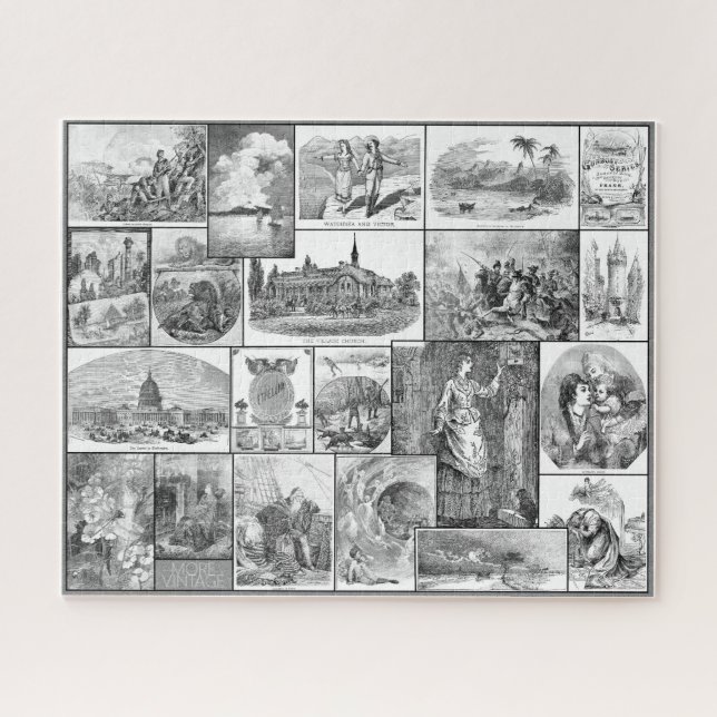 ÉTIQUETAGE/GRAVINGS vintages - Puzzle (Horizontal)