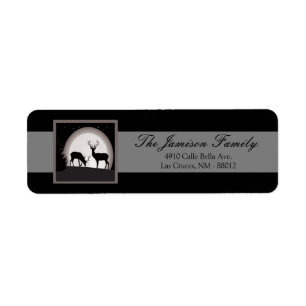 Étiquette 0,75 po x 2,25 po Adresse de retour Label Hunters 