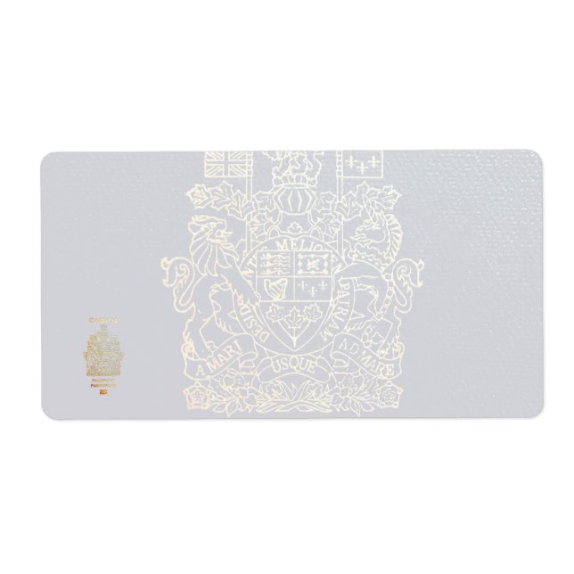Étiquette [100] Couverture canadienne du passeport (Devant)