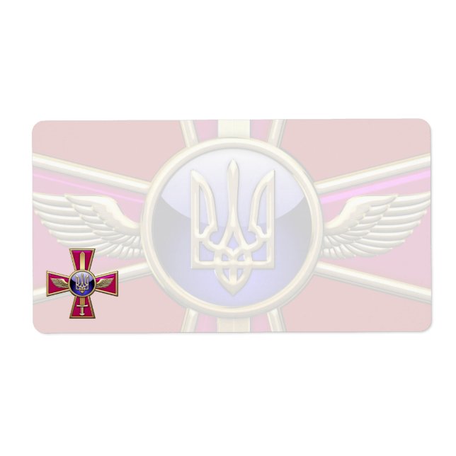 Étiquette [100] Emblème de l'armée de l'air ukrainienne (Devant)