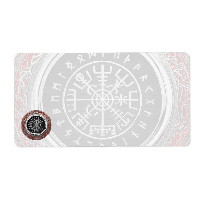 Étiquette [100] Vegvisir - Viking Silver Magic Runic Compass (Devant)