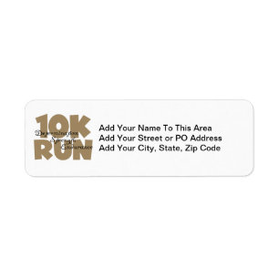 Étiquette 10 000 Tan Sport Course