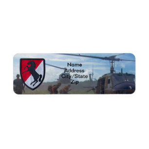 Étiquette 11e régiment blindé de cavalerie ACR Guerre du Vie