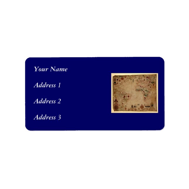 Étiquette 1633 diagramme de Portolan d'océan d'Atantic - (Devant)