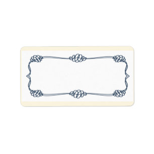 Étiquette 1,25 po x 2,75 po Adresse postale Anc de noeud nau