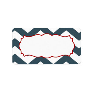 Étiquette 1,25 po x 2,75 po Adresse postale Ancre nautique C