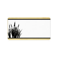 1,25 po x 2,75 po Adresse postale Cattail/Dragonfl