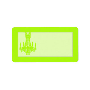 Étiquette 1,25 po x 2,75 po Adresse postale Chandelier en cr