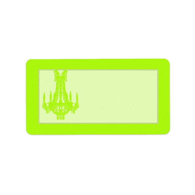 Étiquette 1,25 po x 2,75 po Adresse postale Chandelier en cr (Devant)