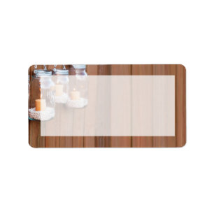 Étiquette 1,25 po x 2,75 po Adresse postale Lumière à bougie