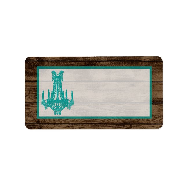 Étiquette 1,25 po x 2,75 po Adresse postale Lustre occidenta (Devant)